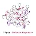 Rainbow Unicorn Party Favor Keychain Pack, Goody Bag Toys, 25pcs