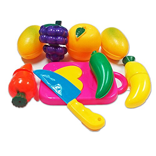 Catnew Multifunction Creative Kids Pretend Role Play Kitchen Fruit Vegetable Food Toy Cutting Set Child Gift