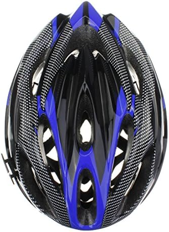 NEW MTB Road Bike Bicycle Cycling Outdoor Riding Sports Carbon Helmet w/ Visor Blue with Black