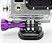 Smatree Aluminum Thumbscrew/Thumb Knob for Gopro Session, Hero5/4/3/3+/2/1 ( 3PCS, 1 Long + 2 Short) - Purple