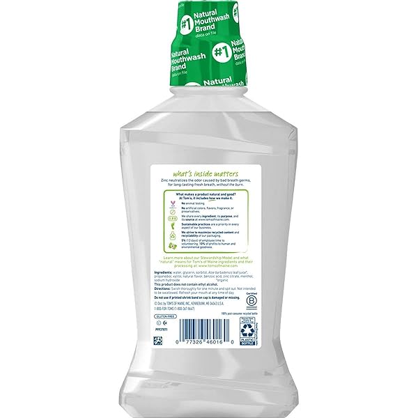TOM’S OF MAINE NATURAL WICKED FRESH! MOUTHWASH, COOL MOUNTAIN MINT, 16 OUNCE