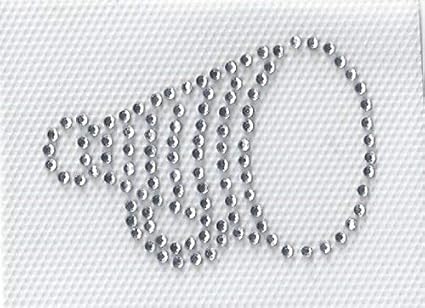 Amazon Com Cheer Rhinestone Megaphone Iron On Hotfix Transfer Heat Press Mega Phone Perfect For Bows