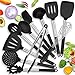 Hot Target 11 Silicone Kitchen Utensil Set - Heat-Resistant Stainless Steel Spatula Set - Cooking Utensils Set - Silicone Kitchen Utensils Sets - Quality Cookware Kitchen Tools - Cooking Set Supplies