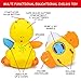 BestFire® Musical Dancing and Singing Duck Toy – Walks, Flaps Wings - 6 Songs, Speaking and Sound Effect Modes - Toys Gift for Babies, Toddlers, Kids