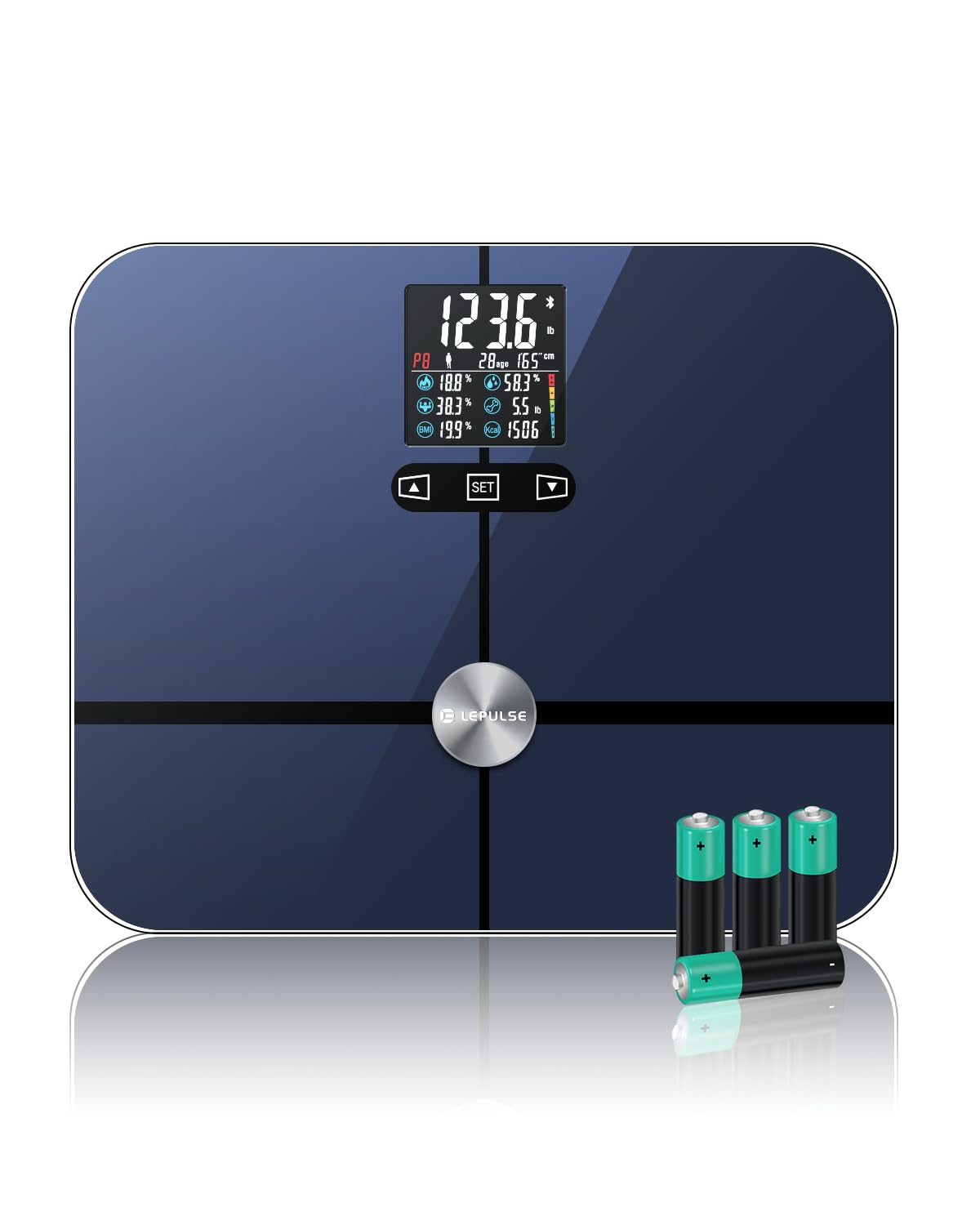 Lepulse Body Fat Scale, Scale with Bmi, Body