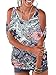 Floral Cold Shoulder Tops for Women Summer Short Sleeve Loose Fit Pullover Casual T-Shirt.