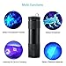 Optimal Shop 6 Pack UV Blacklight 9 LED Flashlight Torch Light Outdoors Etc (6 Pack)