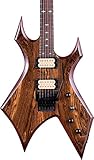 B.C. RICH Mk11-WL-ZC w/case Mk11 Warlock Electric Guitar with Hard Shell Case, Ziricote Top