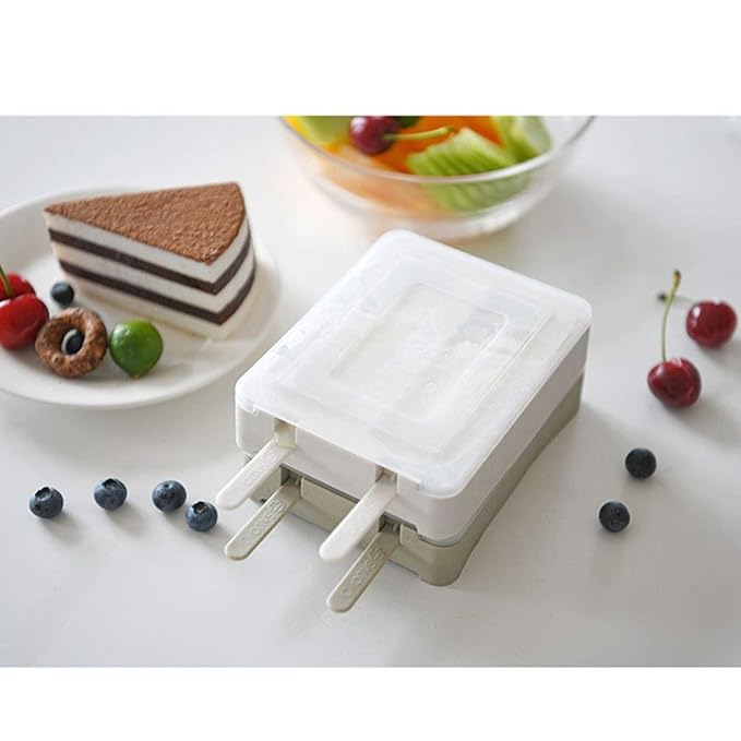 Compra JMTLLMJ Molde De Paleta De Hielo, con Tapa Molde De Paleta ...