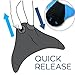 GOALUKK Mermaid Tails for Swimming Training Diving Swim Fin with Monofin for Kids and Adults(Pink Blue Black) (Blue, Large fit for adults)
