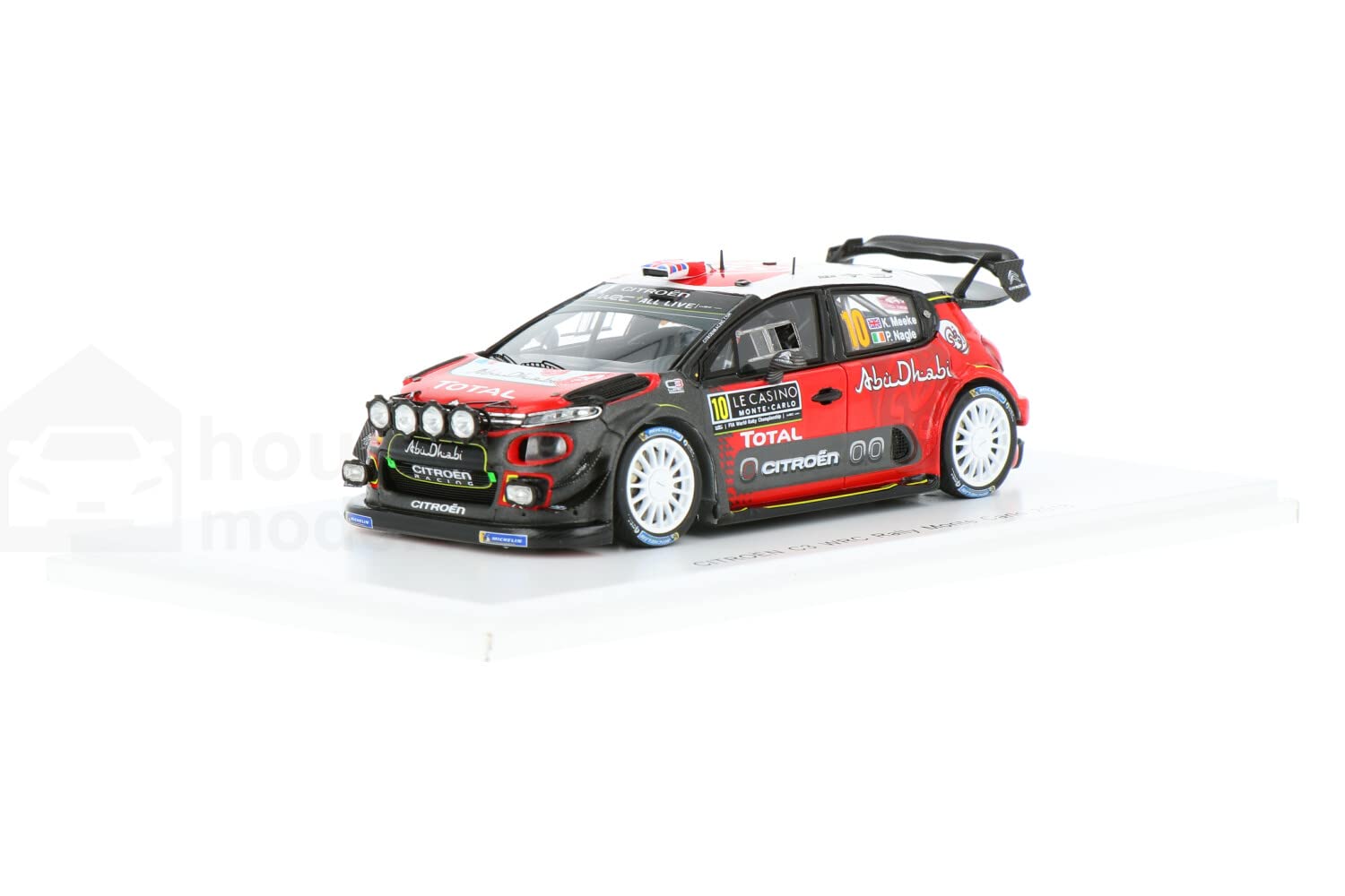 Spark S5960 Collectible Miniature Car, White/Black/Red