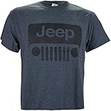 Jeep Wrangler Logo on a Dark Heather T Shirt