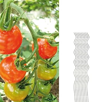 10 Tomatenspiralstäbe 110cm voll verzinkt Tomatenstab Tomaten Ranke Pflanzstab Stahl Profi Qualität Tomatenspiralstab
