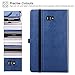 for Samsung Galaxy Tab A 10.1(2016 NO S Pen Version) - Leather Folio Cover for Samsung 10.1 Inch Tablet SM-T580 T585 with Auto Wake/Sleep and Card Slots, Multiple Viewing Angles,Navy Blue