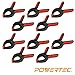 POWERTEC Mini Spring Clamps Set - 10 Pack Plastic Clips with 1-Inch Opening and Pivoting Jaw Pad, Ideal for Backdrop Clips, Pool Covers, DIY Projects, and Woodworking (71018)