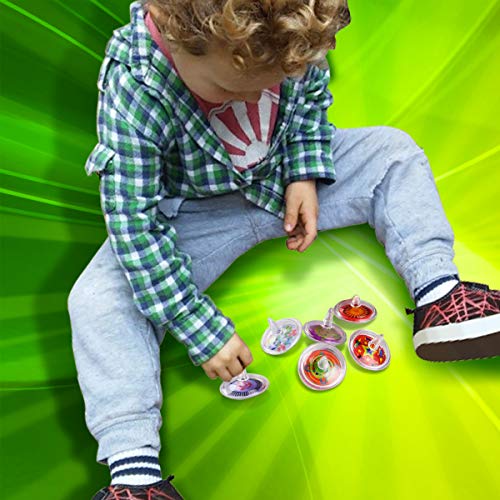 4 Kicko+Plastic+Spinning+Tops+Extraordinary