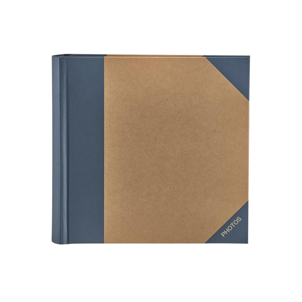 Kenro Green Wood Blue Dolphin Photo Album with Kraft Paper Cover for 200 Photos 6x4 inch/10x15cm Family Photograph Album – GRW006UE
