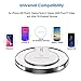 [2019 Upgraded] Fast Wireless Charger, Qi Wireless Charger Pad Compatible Apple iPhone X iPhone 8/8 Plus Samsung Note 8 S8/S8 Plus/S7/S7 Edge/S6 Universal Wireless Charger Stand (White, Standard)