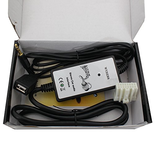 Wyness Car CD USB Audio Aux Adapter Digital Music Cd Changer 3.5mm Interface for Mazda 2003-2011 M3 2003-2011 M6 1999-2003 323 2003-2008 Miata 2003-2008 MX5 2002-2011 MPV 2006-2011 CX7