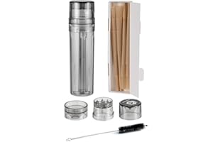JOUGE Portable Herb Spice Grinder Cone Rolling Machine Cone Case All-in-One Cone Loader Pre Roll Machine Free for 12 Pre-Roll Cones