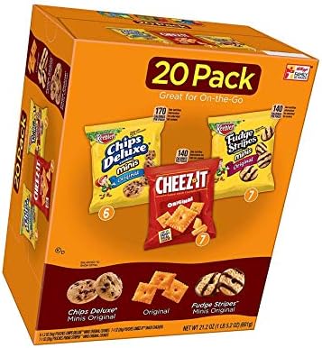 Keebler, Cookies and Crackers, Variety Pack, 21.2 oz (20 Count), Packaging may vary (New Version)