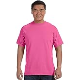 Comfort Colors Men's Adult Short Sleeve Tee, Style 1717, Neon Pink, Medium
