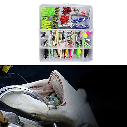 Docooler Angelk?der Gemischte Tackle/Schwimmender Angelk?der Haken Angelzubeh?r Kit Set mit Aufbewahrungsbox – Bild 5
