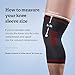 Sable Knee Brace Support Compression Sleeves for Men and Women, 1 Pair FDA Registered Wraps Pads for Arthritis, ACL, Running, Pain Relief, Injury Recovery, Basketball and More Sports