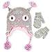 ABG Accessories Girls' Owl Hat and Mitten Set