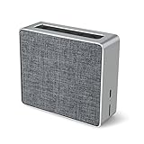 Fashion Portable Wireless Bluetooth Speaker M10 For Birthday Gifts,JONTER Bluetooth 4.2 Cube Speaker,long Battery Life,Built-in Mic[Mini Metal Version]:Enhanced Bass And HD Stereo Sound-(Silver Gray)