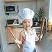 LINLIN SUN 3 Pack White Kids’Chef Apron,School and Home Artist for Cooking, Baking,Painting or Decorating Party (Large/9-12Years)