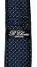 Retreez Check Textured Woven Microfiber Skinny Tie Necktie - Navy Blue