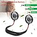 Hand Free Personal Fan - 2000mAh Portable USB Neck Fan Battery Rechargeable Mini Fan with Strong Airflow 3 Wind Head for Travel Outdoor Office Home Sports