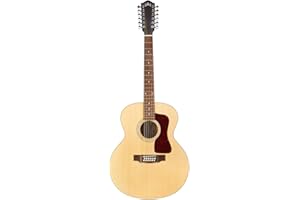 Guild Guitars F-2512E Maple 12-string Acoustic Guitar, Blonde Jumbo Archback Solid Top, Westerly Collection