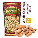 We Got Nuts Roasted Salted Cashews 4 Lb Bulk Bag