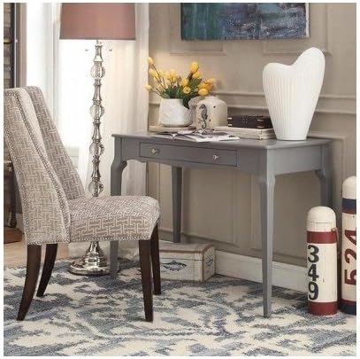 Modern Color Options 1-drawer Office Writing Wood Accent Console Sofa Table Includes Scented Candle Tarts (Grey)