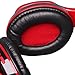 Wireless Bluetooth Headsets, Bodecin Skin Friendly Leather 3D Over-ear Stereo Sound Sport Bluetooth 4.0 + EDR Headphones for iPhone/iPad/Android Build in Mic Support TF Card(Black)