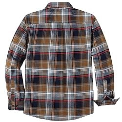 Dubinik®Mens Flannel Shirts Long Sleeve Flannel