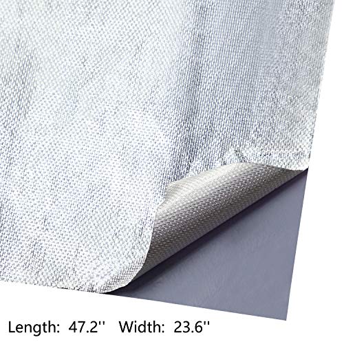 Adhesive-Backed Aluminized Fiberglass Heat Shield Sheet – 12" X 48", 2000°F Protection