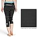 LAMEDA Women's Capri Leggings Compression Tights Gel Padded