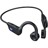 mocodi Bone Conduction Headphones Bluetooth Amplifier for Seniors &amp; Adults - Open-Ear Design for Comfortable Daily Use, Up to 9-Hour Battery, IP67 Water