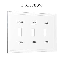 Tewujay Decorative Light Switch Covers 3 Toggle