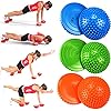 2PCS Hedgehog Balance Pods, Pimples Pilates Ball with Pump, Half Spiky Fitness Domes for Kids Adults Sports, Foot…