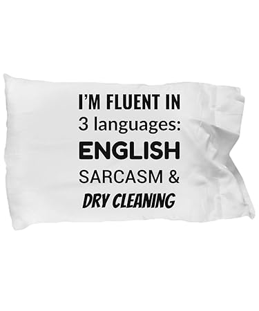 Amazon Com Eshopgear Dry Cleaner Pillow Case I M Fluent In 3