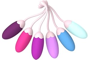 HONG KONG LANLI TECHNOLOGY CO., LIMITED FENHUA Kegel Exercise System–Pelvic Floor Strengthening- Set of 6 Premium Silicone Kegel Exercise Weights & Control with Training Kit for Women: Beginners & Advanced