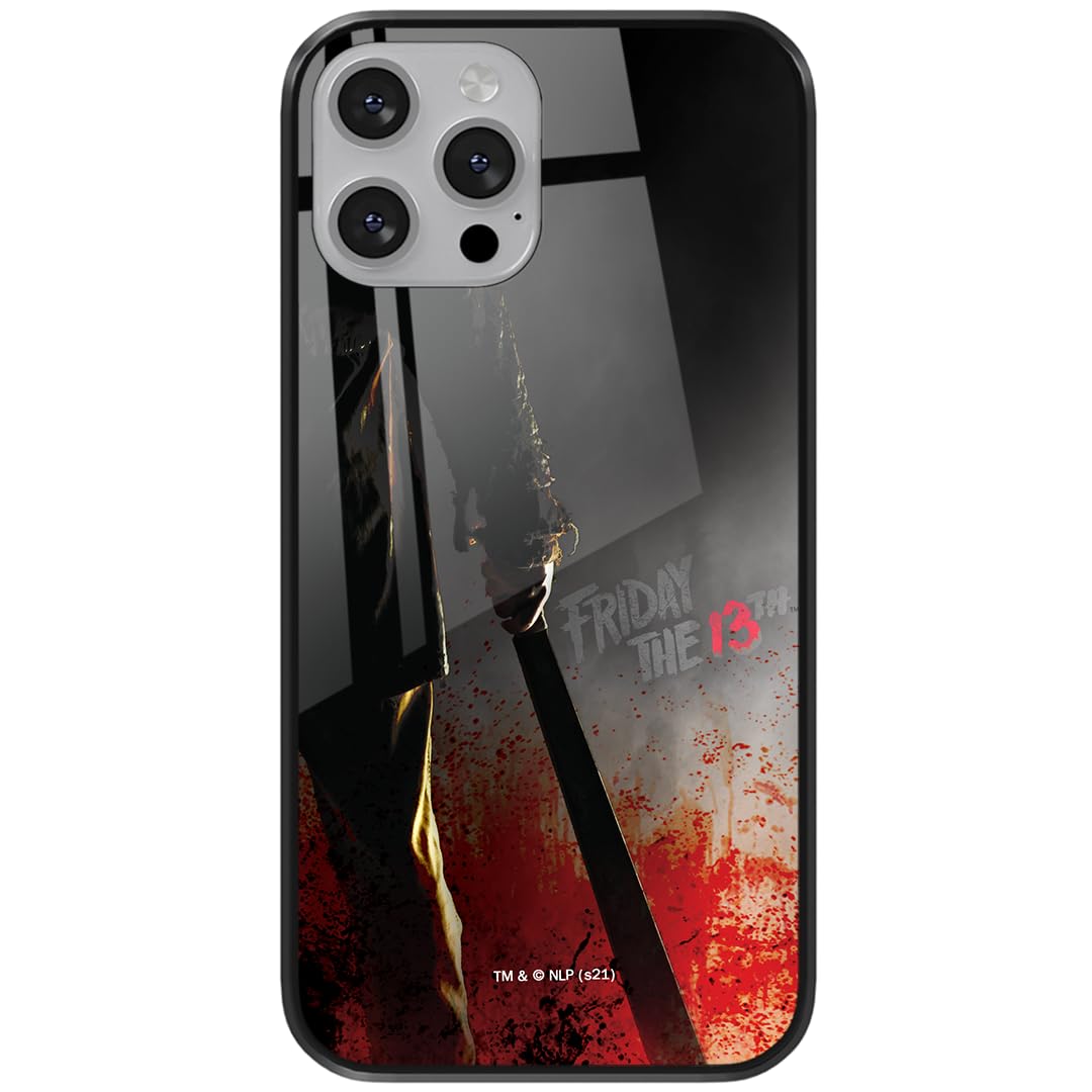 Ert Group Original Original Horror Licensed Mobile Phone Case for Apple Iphone 13 PRO Friday the 13th 012 Tempered Glass Protective Case