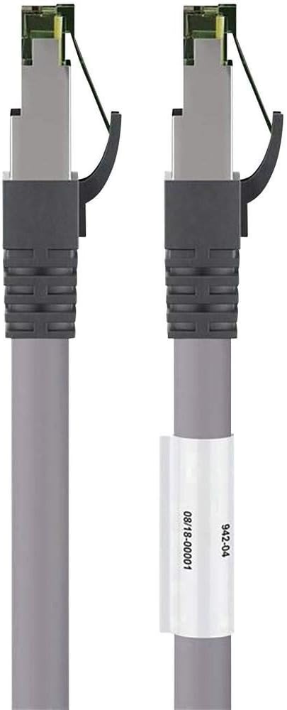 Goobay 55134 CAT 8.1 patch cable S/FTP (PiMF) grey - LSZH halogen-free CU material, 0.25 Meter - Image 3