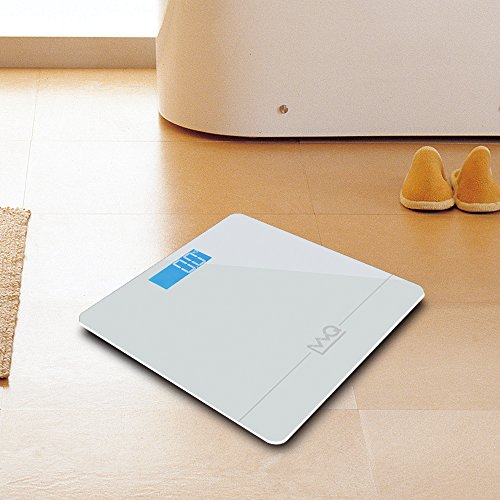 WQ Bathroom Scale Digital Body Weight Scale with Tempered Glass Balance Platform and Easy-to-Read Backlit,400-Pounds Scales