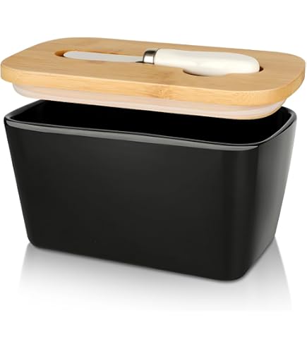 Beurrier hermétique avec couvercle pour comptoir et étagère de porte de Beurrier hermétique avec couvercle pour comptoir et étagère de porte de