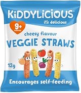 Kiddylicious Cheesy Veggie Straws 9+ Months 9 Packs view 3